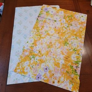 Vintage Pillow Cases 2 Mismatched